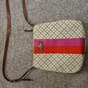 Kate Spade New York Classic Victoria Beige and Pink Crossbody Purse NWOT